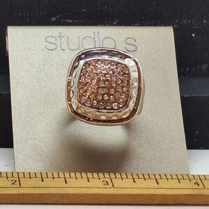 Studio S Silver Tone Women's Ring Size 7
